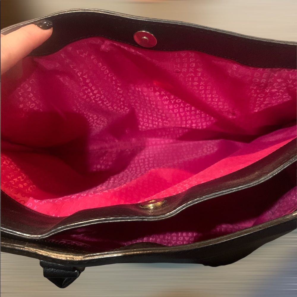 Kate Spade Black Leather Tote - Picture 4 of 6